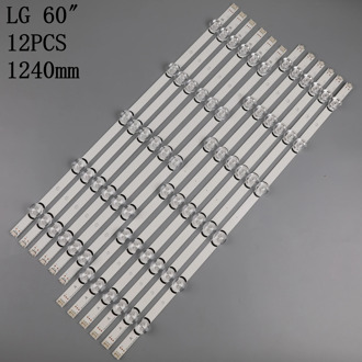 100% New 12pcs/Kit LED strips for L G 60 TV 60GB6500 60LF6090 UB 60LY340C UA HC600DUF VHHS1 LG INNOTEK DRT 3.0 60 B TYPE REV01