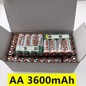 100% Ori 1.2 V Aa 3600Mah Ni Mh Vooraf Opgeladen Batterijen Oplaadbare Ni-Mh Aa 3600 Batterij Voor speelgoed Camera Microfoon 2 stk accu