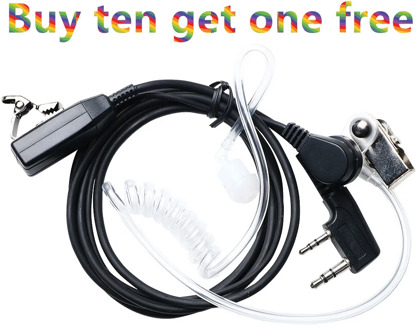 100% Original Baofeng Walkie Talkie Acoustic Tube Headsets Mic PTT Earpiece For Baofeng UV-5R BF-888S Two Way Radio Accessories