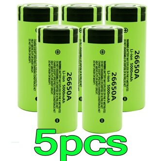 100% Original Battery For 26650A 3.7V 5000mAh High Capacity 26650 Li-ion Rechargeable Battery Blauw