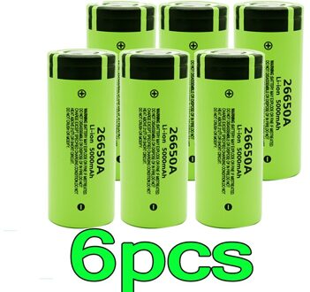 100% Original Battery For 26650A 3.7V 5000mAh High Capacity 26650 Li-ion Rechargeable Battery geel