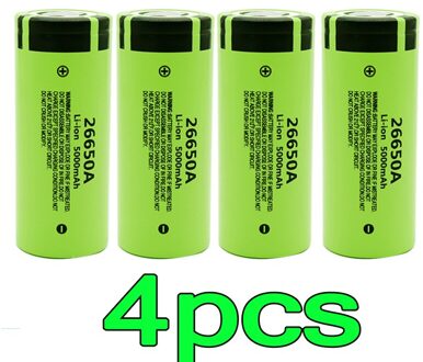 100% Original Battery For 26650A 3.7V 5000mAh High Capacity 26650 Li-ion Rechargeable Battery Rood