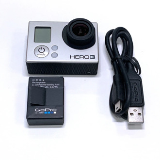 100%Original Camera For GoPro HERO3 Hero 3 black Edition Adventure Camera+Battery+ charging data cable 90%new