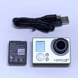 100%Original For GoPro HERO3+ Silver Edition Adventure Camera+Battery+ charging data cable 99%new