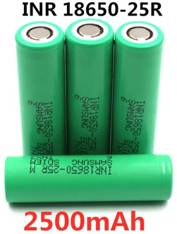 100% Original For Samsung 3.6V 18650 2500mah battery INR18650 25R 20A discharge lithium batteries screwdriver flashlight