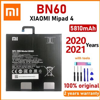 100% Originele 5810Mah Xiao Mi BN60 Tablet Batterij Voor Xiaomi Pad 4 Mipad 4 Echt Batterijen Met gereedschap