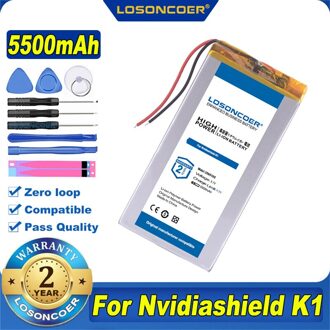 100% Originele Losoncoer 5500Mah Voor Tablet Pc Nvidia Shield Tablet 23 Lte Nvidiashield K1 Batterij 8 ''Tablet 2 lijn