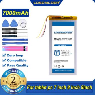 100% Originele Losoncoer 7000Mah 3285170 3285168 3085170 Tablet Batterij Voor Tablet Pc 7 8 Inch 9Inch
