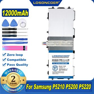 100% Originele Losoncoer T4500K T4500C T4500E 12000Mah Tablet Batterij Voor Samsung Galaxy Tab 3 10.1 GT-P5210 P5200 P5220 P5213