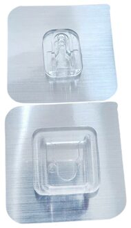 100 Paar Keuken Dubbelzijdig Adhesive Muur Haken Hanger Sterke Transparante Zuignap Sucker Badkamer Muur Opslag Houder 02