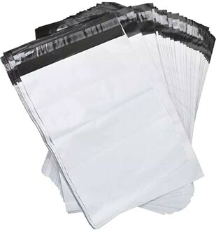 100 Pack 30X42cm Waterdichte Mailers Tassen Enveloppen Verpakking Zak Wit