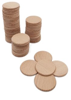 100 Pack 38mm 1.5inch Unfinished Hout Cirkel Ronde Natuurlijke Rustieke Houten Uitsparing voor Home Decoratie DIY Craft Supplies
