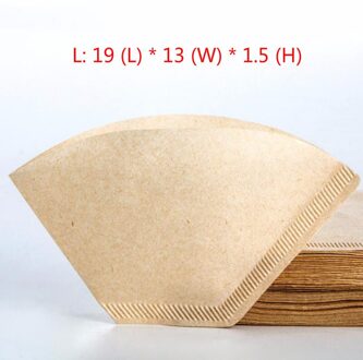 100 Pack Houten Hand Drip Papier Koffie Filter Koffie Zeef Tas Espresso Thee Zetgroep Accessoires 101 S/m/L v60 Koffie 103 L