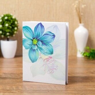 100 Pagina 'S 6 Inch Fotoalbum Foto Opslag Frame Voor Kids Kinderen Scrapbooking Foto Case Fotoalbum Geheugen blauw