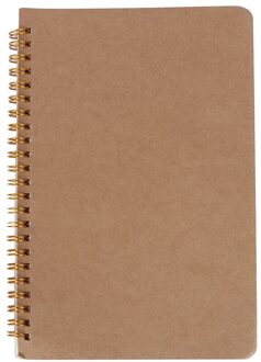 100 Pagina 'S A5 Coil Notepad Gestippelde Grid Dagelijkse Dagboek Wekelijkse Planner Kraft Notebook Oefenboek Office School Supply