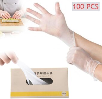 100 Pairs Rubber Handschoenen Comfortabele Wegwerp Monteur Nitril Handschoenen Examen Afwassen Werk Keuken Fruit Groente Handschoenen