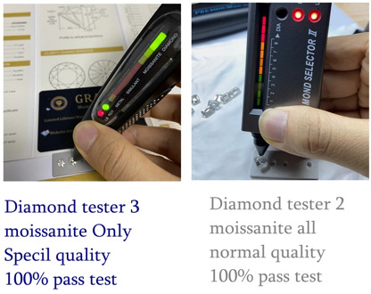 100% pass positive diamond tester 3 6.5mm 1 carat VVS1 Super White Loose Moissanite Diamond for ring making