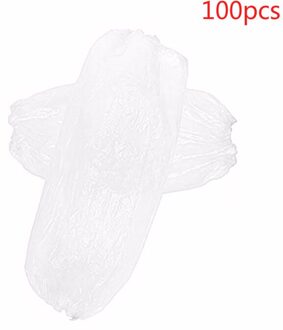 100 Pc Wegwerp Beschermhoes Wegwerp Schoon Keuken Tool Wegwerp Ademende Armwarmers Waterdichte Oversleeves wit