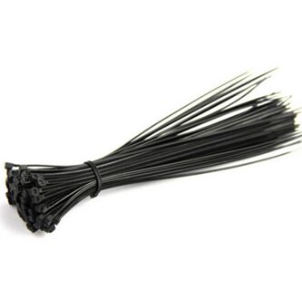 100 Pcs 100Mm Elektrische Kabel Tie Wrap Nylon Bevestiging Zwart