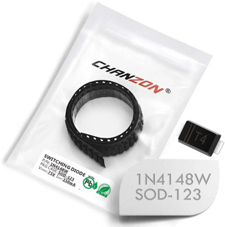 (100 Pcs) 1N4148W SMD Small Signal Fast Switching Diodes 150mA 75V SOD-123 IN4148W 150 mA 75 Volt 4148W (Marking T4)