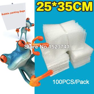 100 Pcs 250X350 Mm Plastic Wrap Envelop Witte Bubble Verpakking Zakken Pe Clear Bubble Tas Schokbestendige Tas Dubbele film Bubble Bag