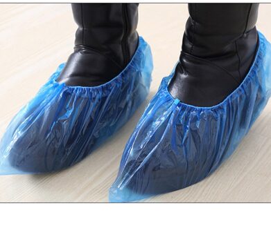 100 Pcs/50 Paar Blauw Siliconen Medische Waterdichte Laars Covers Plastic Wegwerp Schoen Covers Elastische Beschermende Woningen Overschoenen December