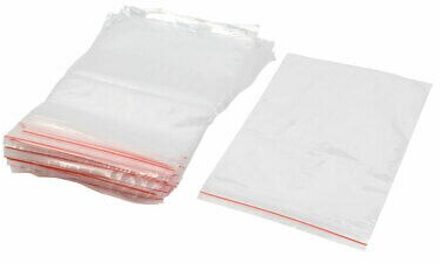100 Pcs 7 "x 10" Clear 2Mil Poly Plastic Hersluitbare Zip Lock Rits Zak