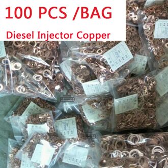 100 Pcs 7x1 5 Mm/9X18 Mm Diesel Common Rail Injector Koperen Afdichtring Pakking Ring Reparatie kits D) 7x15x2 mm