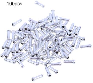 100 Pcs Bike Brake Shifter Inner Cable Tips Draad End Cap Aluminium Fiets Accessoires Rem Shifter Inner Cable Tips Draad end Cap