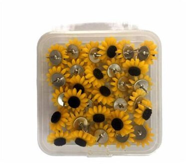 100 Pcs Bloemvorm Decoratieve Leuke Thumb Kopspijkers Miniaturen Pushpins Push Pins Voor Foto Muur, Kaarten, Bulletin Board 30stk