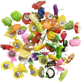100 Pcs Bloemvorm Decoratieve Leuke Thumb Kopspijkers Miniaturen Pushpins Push Pins Voor Foto Muur, Kaarten, Bulletin Board VEG30pcs