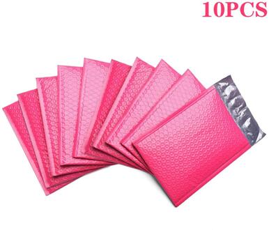 100 Pcs Bubble Mailers Gevoerde Enveloppen Gevoerd Poly Mailer Self Seal Roze Enveloppen Met Bubble Mailing Zak 10stk-rood