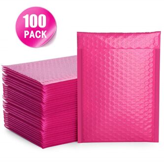 100 PCS Bubble Mailers Padded Envelopes Lined Poly Mailer Self Seal Pink Envelopes With Bubble Mailing Bag Packages