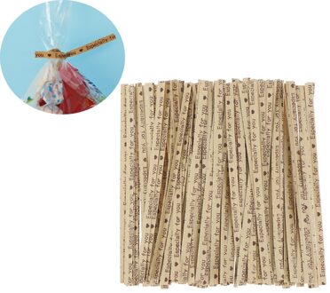 100 Pcs Cadeaupapier Vooral Voor U Twistties Wire Organizer Ruimtebesparend Bureau Accessoires Kantoorbenodigdheden