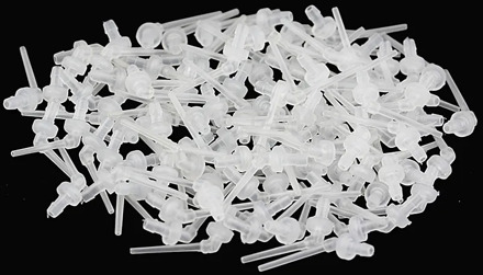100 Pcs Dental Materials Intraoral Impression Mixing Tips Nozzles N3 Transparent Mixer Syringe Dentist Products
