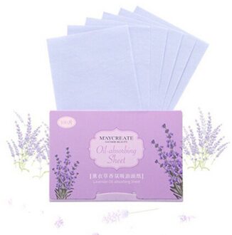 100 Pcs Facial Oil Control Absorptie Film Tissue Make Vloeipapier Huidverzorgingsproducten Voor Mannen En Vrouwen Olie Blotting lakens paars