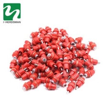 100 pcs Lente Type Kip Rode Tepels Drinken Kip Met Automatische Water Dispenser Kip Mond Drinkwater