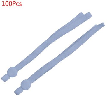 100 Pcs Masker Naaien Elastische Band Koord Met Verstelbare Gesp Stretchy Masker Oorhaakje Lanyard Oorbeschermer Touw Diy Maken Levert carnation