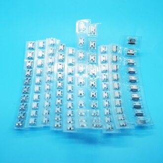 100 pcs Micro Usb Connector Socket Vrouwelijke 5 Pin 7Pin Usb Jack Connector De Carga Voor Samsung MP3/4 /5 Huawei Lenovo ZTE En Andere