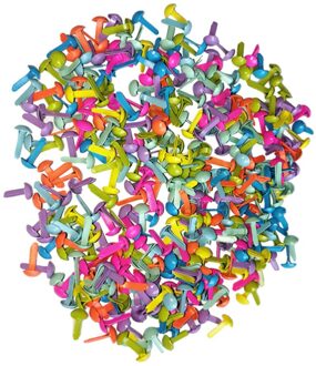 100 Pcs Mini Brads Diverse Kleuren Ronde Brad Pastel Brads Voor Scrapbooking Ambachten Maken Stempelen En Diy-8x20mm zoals getoond
