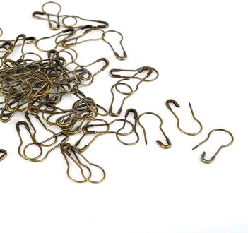 100 Pcs Multi Kleur Naald Clip Breien Gehaakte Ambachten Accessoire Locking Stitch Marker Hang Tag Veiligheidsspelden Diy Naaien Gereedschap antiek brons