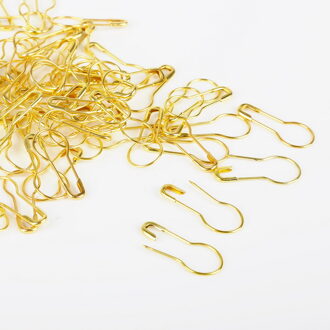 100 Pcs Multi Kleur Naald Clip Breien Gehaakte Ambachten Accessoire Locking Stitch Marker Hang Tag Veiligheidsspelden Diy Naaien Gereedschap goud