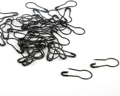 100 Pcs Multi Kleur Naald Clip Breien Gehaakte Ambachten Accessoire Locking Stitch Marker Hang Tag Veiligheidsspelden Diy Naaien Gereedschap zwart
