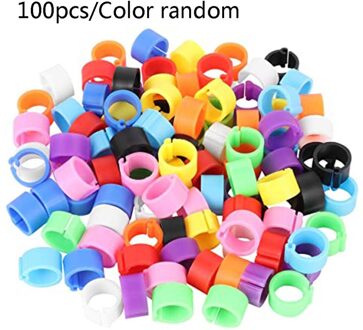 100 Pcs Multicolor Duif Voetring Duiven Ringen 8Mm Bajonet Identificatie Ring Opening Duif Ring Duif Levert
