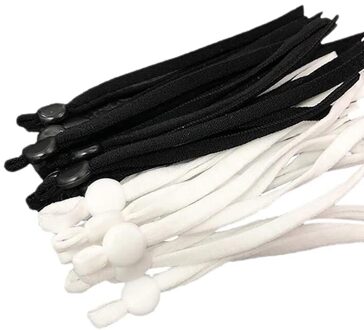 100 Pcs Naaien Elastische Band Koord Met Verstelbare Gesp Stretchy Masker Oorhaakje Lanyard Oorbeschermer Touw Diy Maken Levert