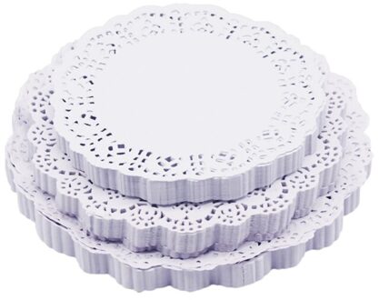 100 Pcs Olie-Absorberend Papier Ronde Cake Eten Dessert Placemat Bodem Papier Servies Decoratie Keuken Olie-Absorberend Papier Goud