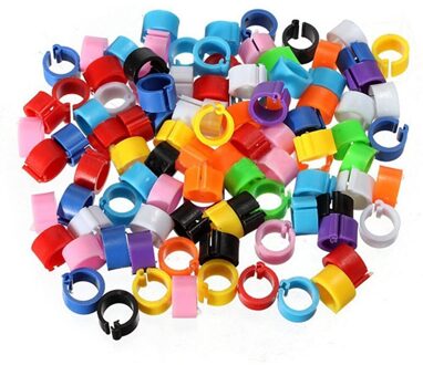100 Pcs Pigeon Foot Ring 8mm Bayonet Identification Ring Opening Pigeon Ring Color Pigeon Supplies Bird Appliances#0803LJC