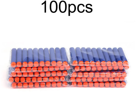 100 PCS Refill Darts Bullets For Nerf N-Strike Elite Series Blasters for Toy Gun Safe Foam Bullet EVA Soft Bullet