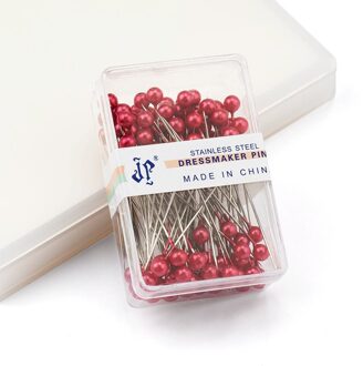 100 Pcs Rvs Naaister Pins Kleurrijke Bal Koppen Naalden Makkelijk Sieraden Maken Gereedschap Kralen Pins Voor Sieraden Maken Diy Siam