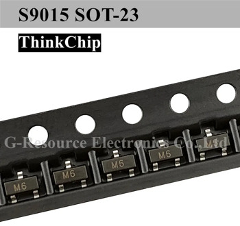 (100 pcs) S9015 9015 SOT-23 SMD Triode PNP signal transistor (Marking M6)